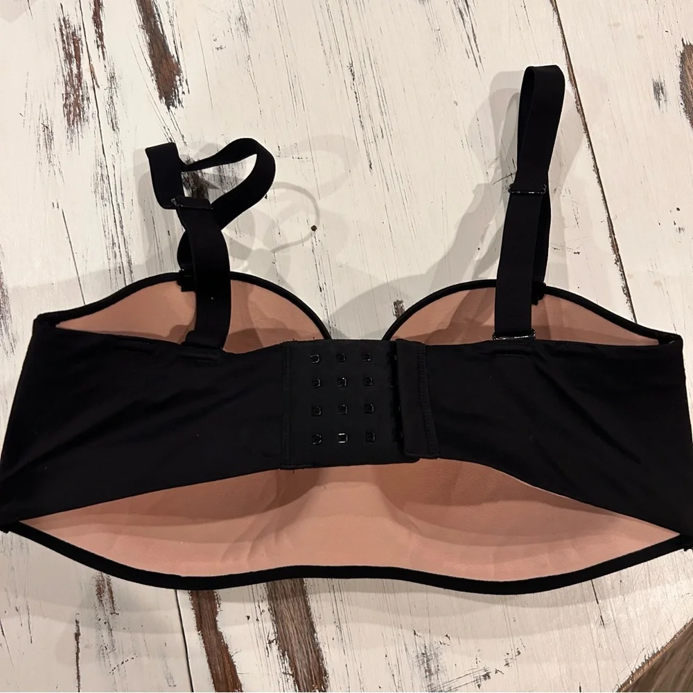 Soma Enbliss Stay Put Strapless Bra Womens 34DD‎ Black Multi-Way Padded